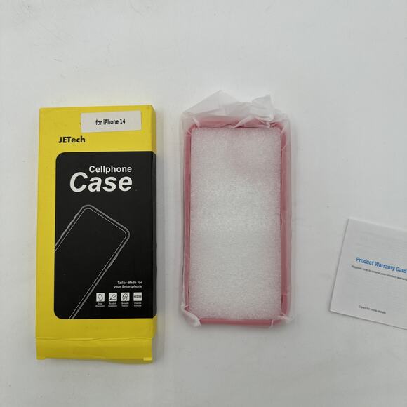 JETech Magnetic Case for iPhone 14 w/ MagSafe Clear with a red Frame - Picture 3 of 3